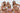 Three women modeling seamless neutral-toned underwear and wireless nipple bras